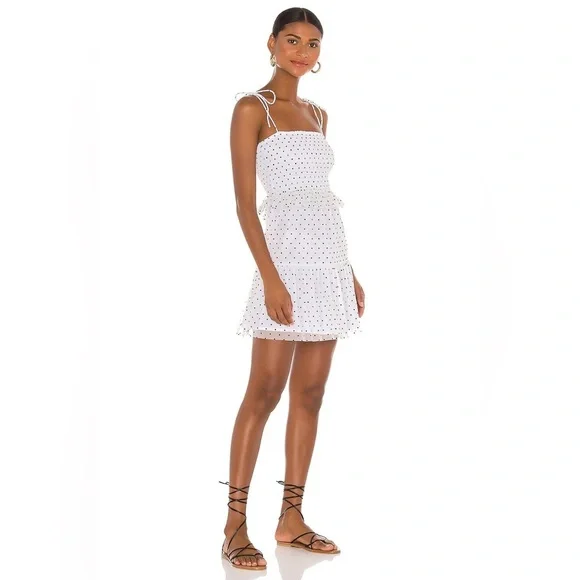 Lovers + Friends Blakeley Polka Dot Spaghetti Strap Dress Size XXS - Picture 2 of 9